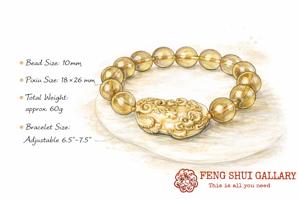 Pi Yao Citrine Wealth Bracelet