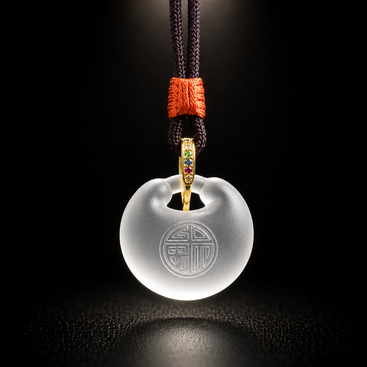 Fortune Blessing Liuli Pouch Pendant–Symbol of Prosperity, Good Fortune & Abundance