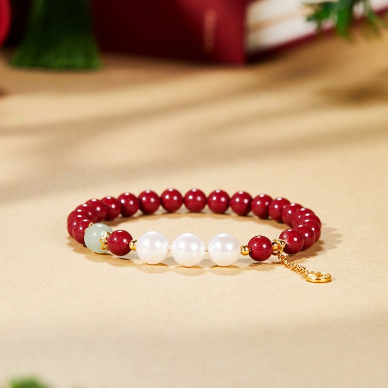 Purple gold sand bracelet on a warm styled background
