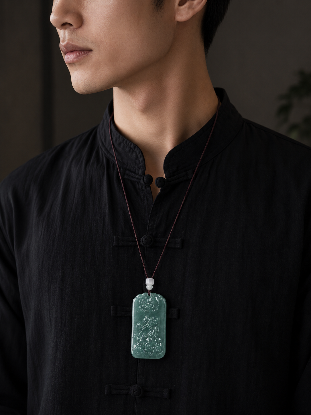 Natural Jade Pixiu Prosperity Pendant-Wealth, Protection & Good Fortune