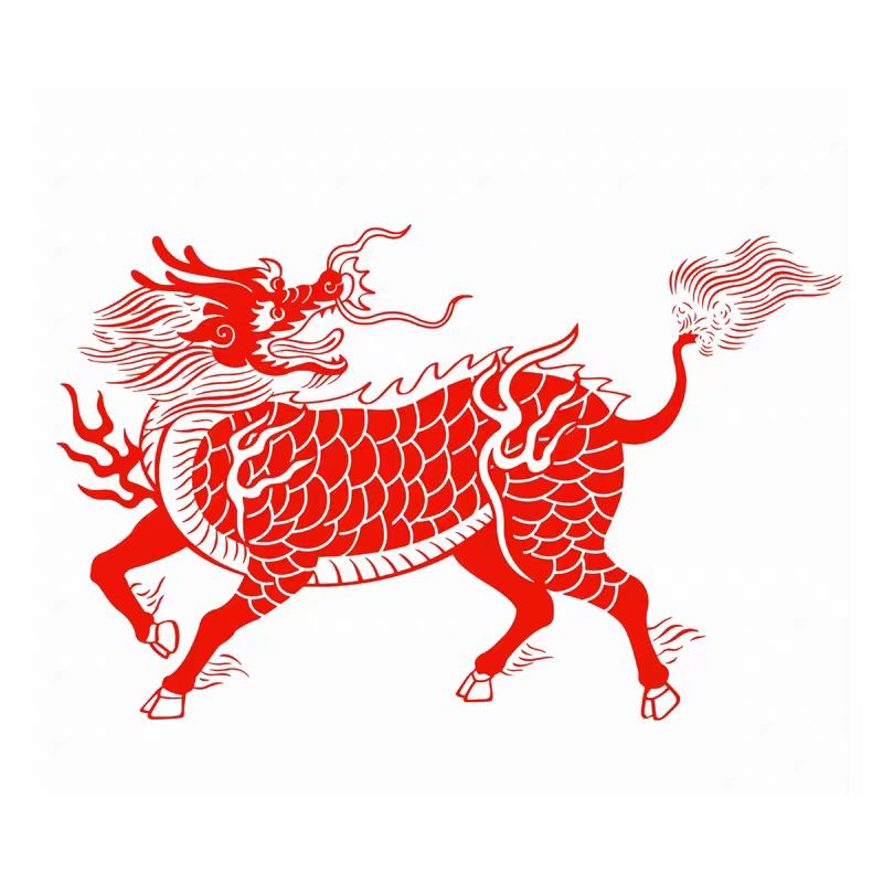 Natural Grade A Blue Jadeite Qilin Pendant – Ice Variety Jade Necklace for Men