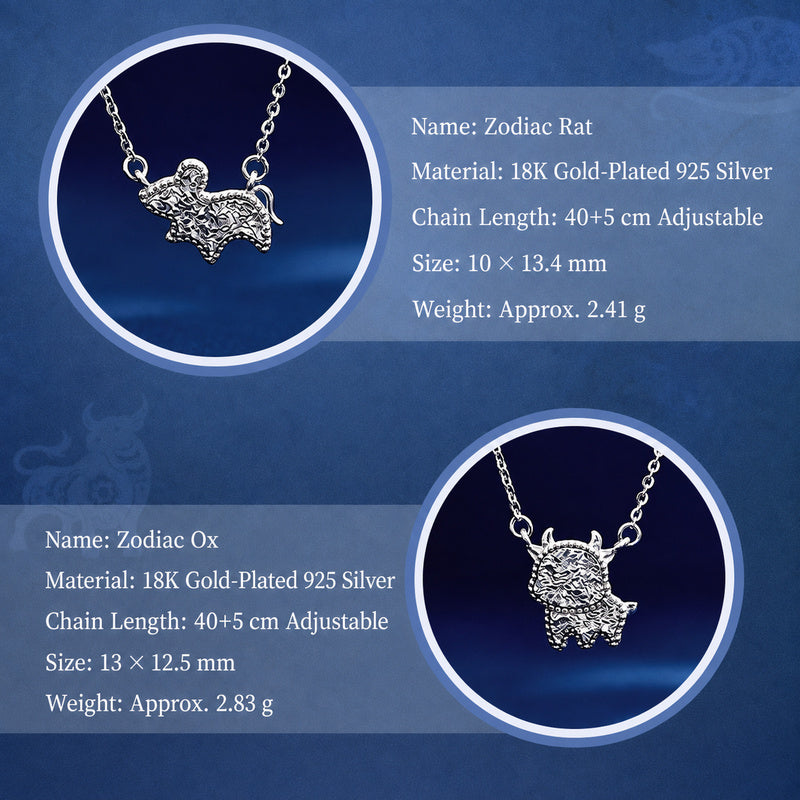925 Silver Zodiac Necklace-Your Year, Worn with Meaning