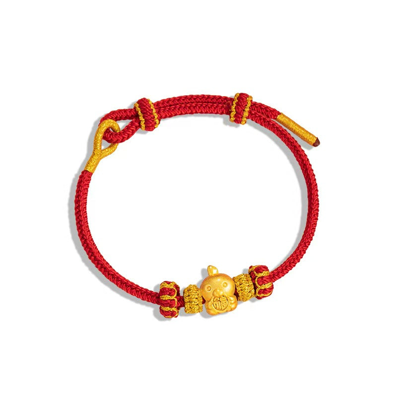 12 Zodiac Fortune Gold Bracelet – “Wealth on Arrival” Lucky Year Series