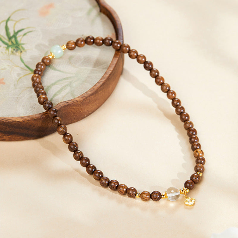 Ruyi bracelet shown as one continuous expanded strand