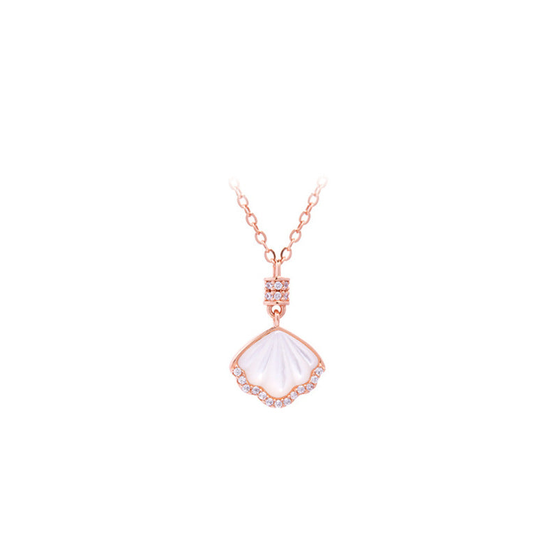 Shell necklace on white