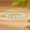 Silver butterfly prehnite bracelet hero