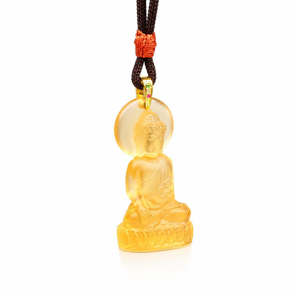Liuli Shakyamuni Buddha Pendant–Spiritual Protection