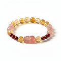 Gentle Attraction Strawberry Quartz Pixiu Bracelet