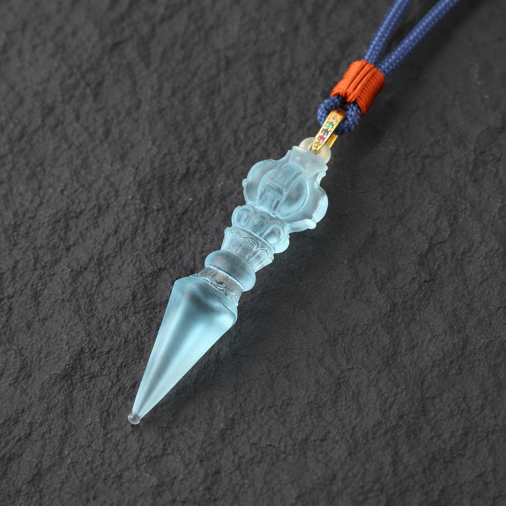 Vajra Phurba Liuli Pendant – Protection, Clarity & Spiritual Strength