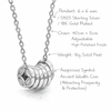 Prosperity Flow Coin Pendant Gold-Plated Silver Necklace
