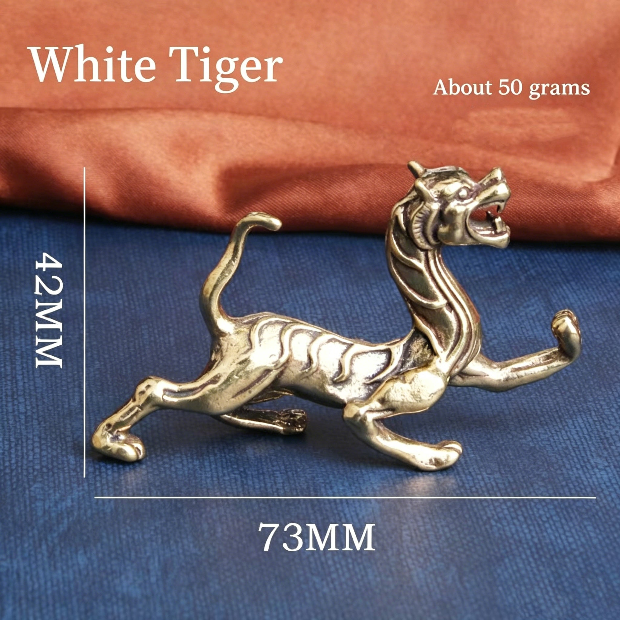Azure Dragon White Tiger Vermilion Bird Black Tortoise Antique Brass Four Auspicious Creatures Set