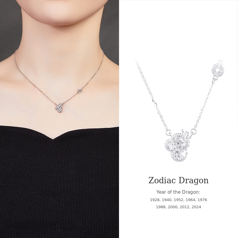 925 Silver Zodiac Necklace-Your Year, Worn with Meaning