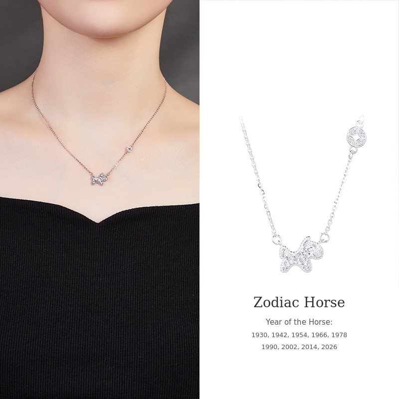 925 Silver Zodiac Necklace-Your Year, Worn with Meaning