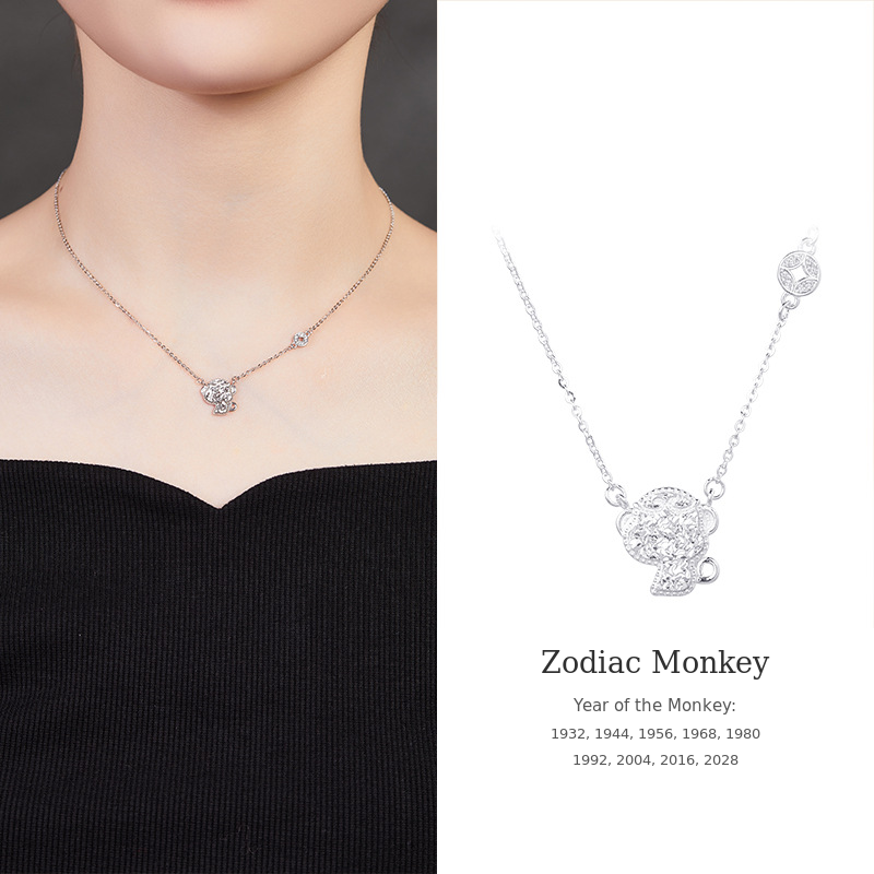 925 Silver Zodiac Necklace-Your Year, Worn with Meaning