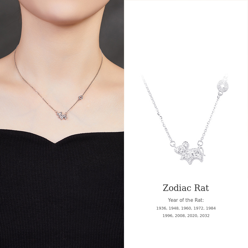 925 Silver Zodiac Necklace-Your Year, Worn with Meaning