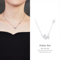 925 Silver Zodiac Necklace-Your Year, Worn with Meaning