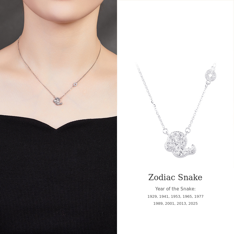 925 Silver Zodiac Necklace-Your Year, Worn with Meaning
