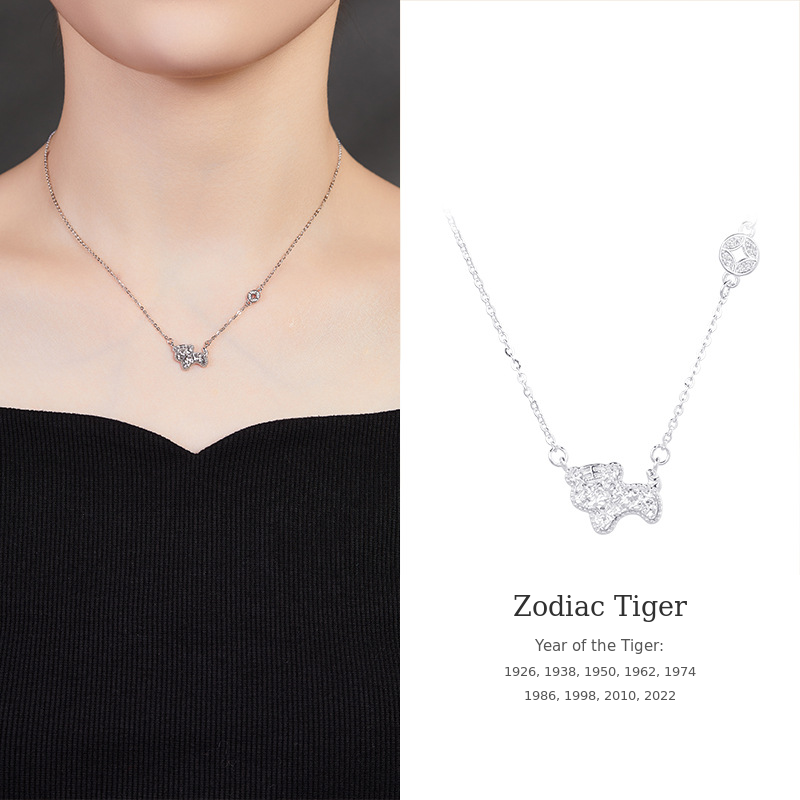 925 Silver Zodiac Necklace-Your Year, Worn with Meaning
