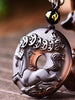 12 Chinese Zodiac Lucky Amulet Ice Obsidian Pendant Necklace - FengshuiGallary