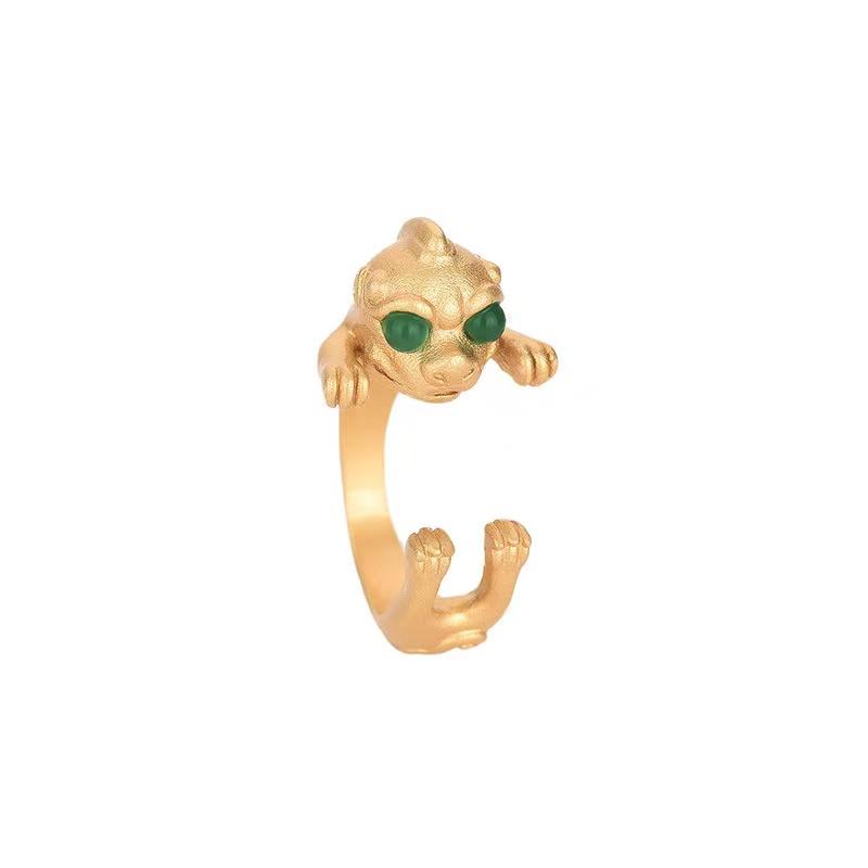 2022 Year Of Tiger Lucky Ring-Green Jade - FengshuiGallary