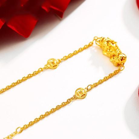 24K Gold Plated Pixiu Wealth Bracelet - FengshuiGallary