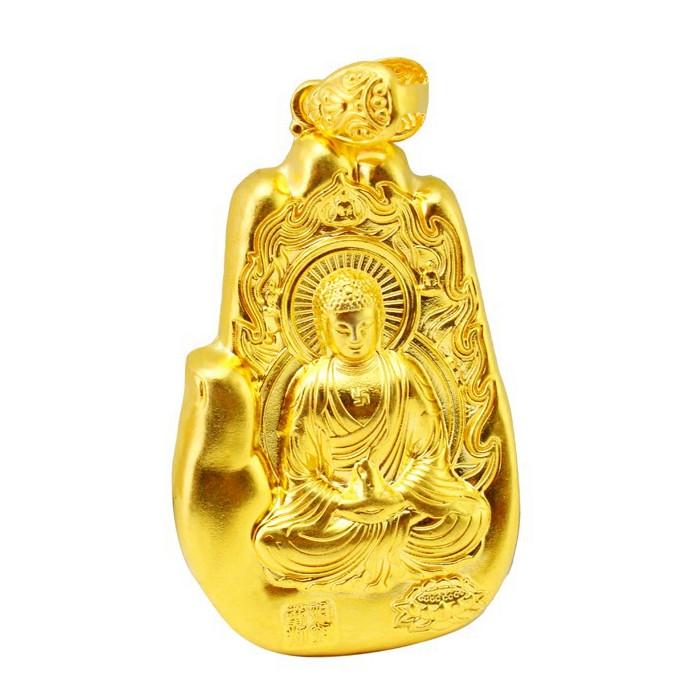 24K Gold Tathagata Buddha Pendant Protection Pendant - FengshuiGallary