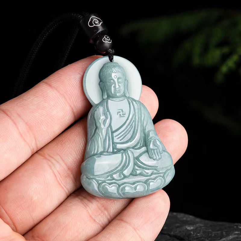 Sakyamuni Bodhisattva Jade Pendant-Grade A Jade