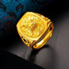 3D Gold Dragon Wealth Ring - FengshuiGallary