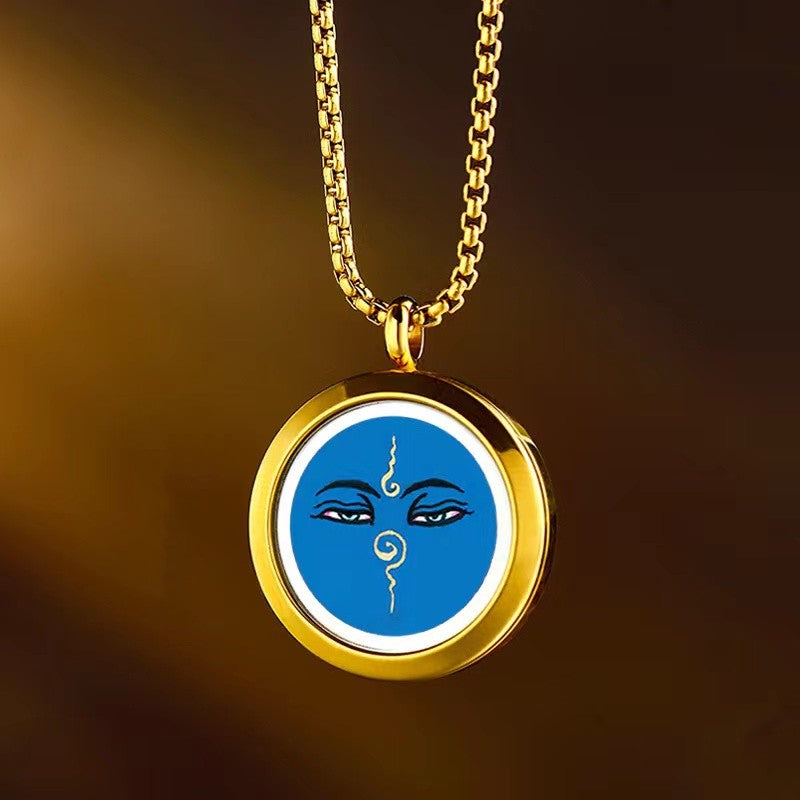 Buddha Eyes Pendant-Thangka Ghau Prayer Box