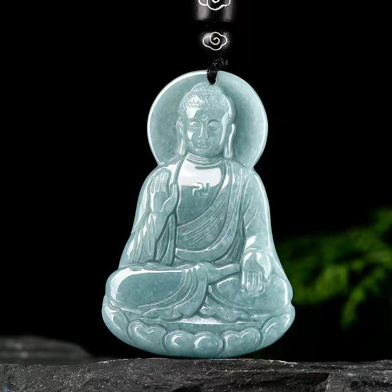 Sakyamuni Bodhisattva Jade Pendant-Grade A Jade