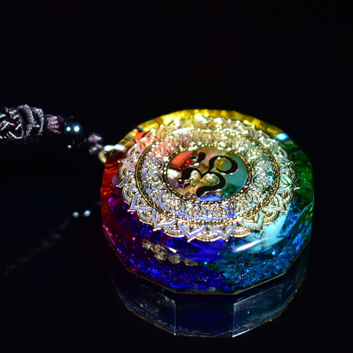 6 Natural Stone Orgonite Chakra Healing Energy Pendant - FengshuiGallary