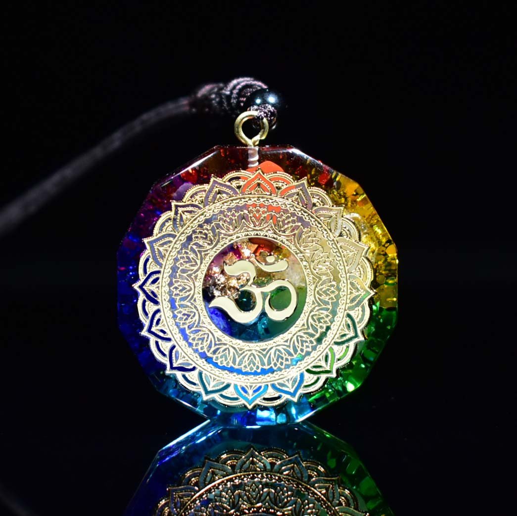 6 Natural Stone Orgonite Chakra Healing Energy Pendant - FengshuiGallary