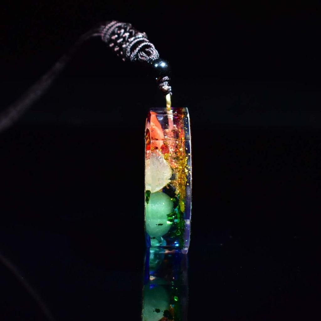 6 Natural Stone Orgonite Chakra Healing Energy Pendant - FengshuiGallary
