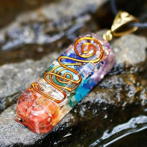 7 Chakra Orgone Energy Healing EMF Protection Pendant Necklace - FengshuiGallary