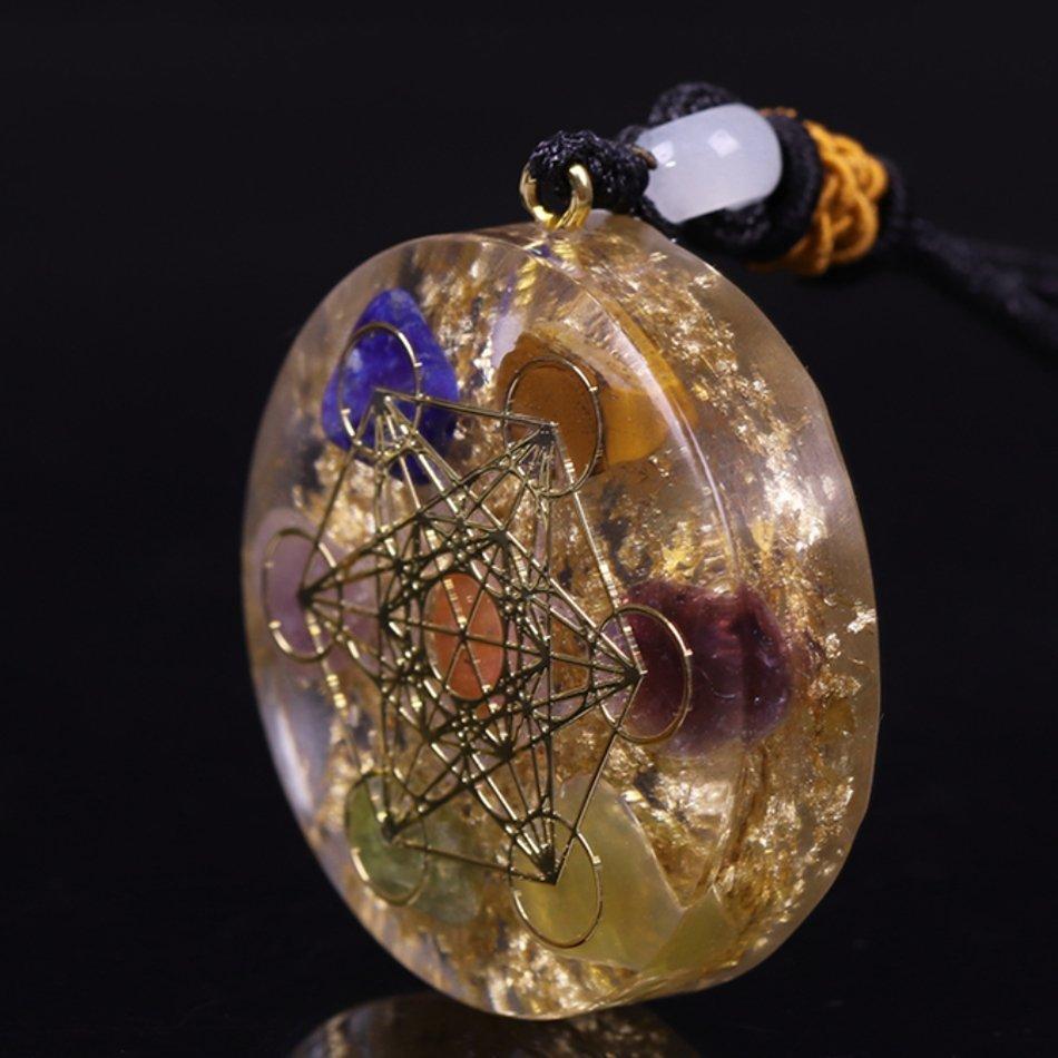 7 Orgonite Chakra Reiki Healing Pendant Necklace - FengshuiGallary