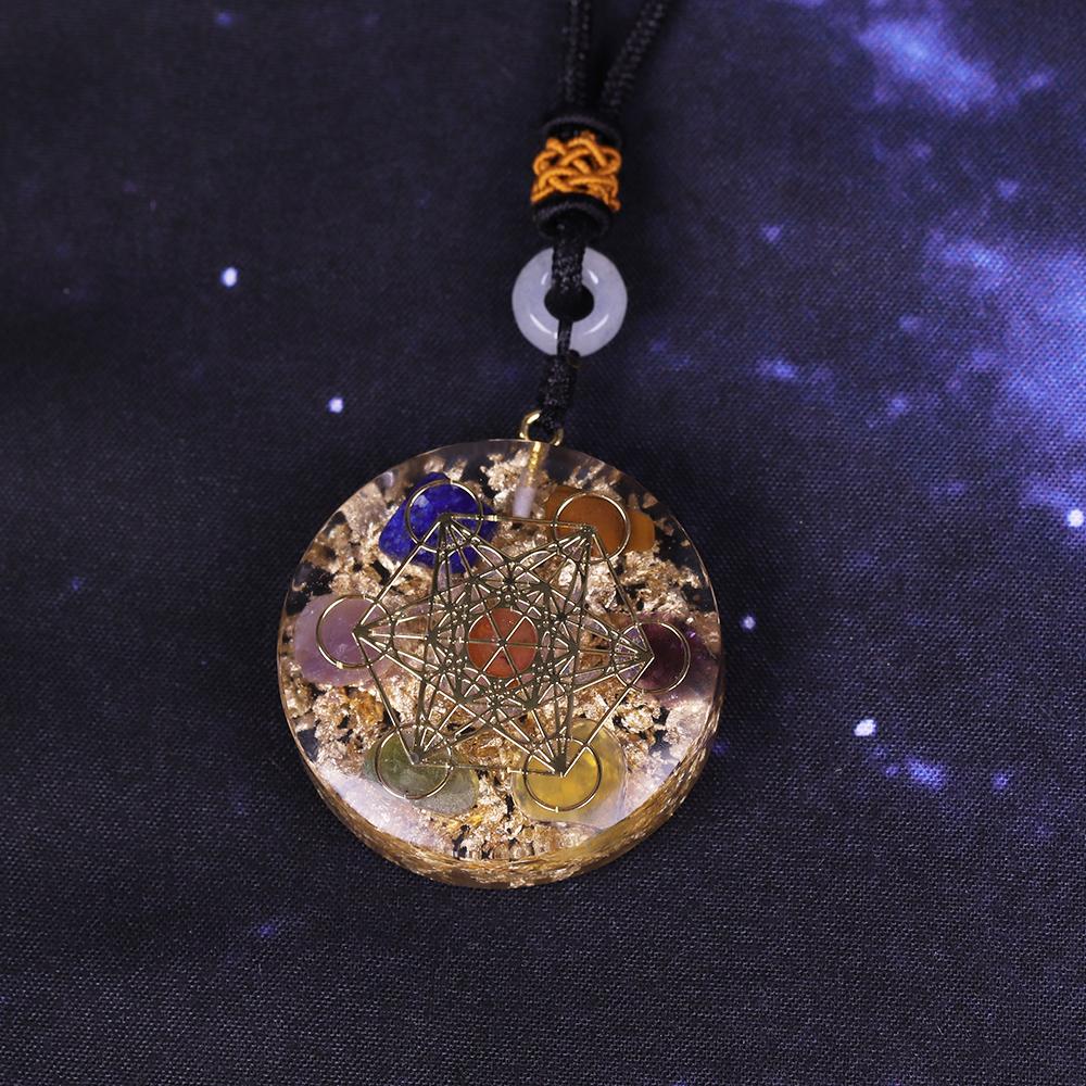 7 Orgonite Chakra Reiki Healing Pendant Necklace - FengshuiGallary