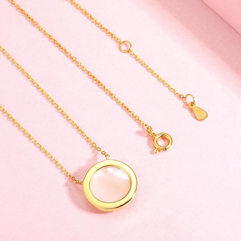 8 Pointed Star Octagram Diamond Pearl Healing Pendant Necklace - FengshuiGallary