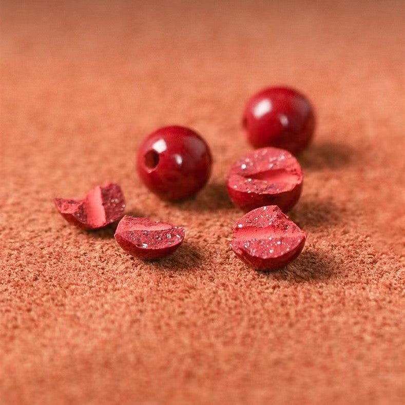 925 Silver Pixiu Bracelet-Natural Cinnabar Bead - FengshuiGallary