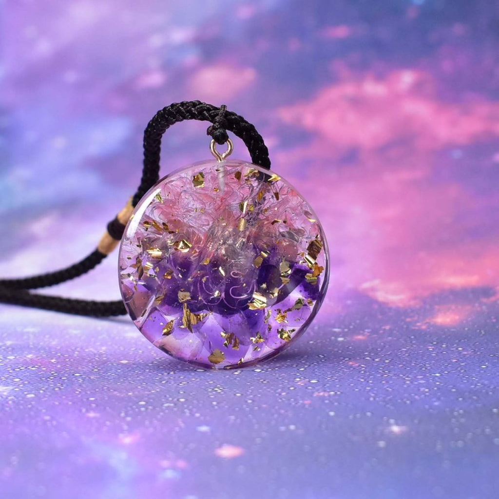 Amethyst Chakra Healing Energy Pendant - FengshuiGallary