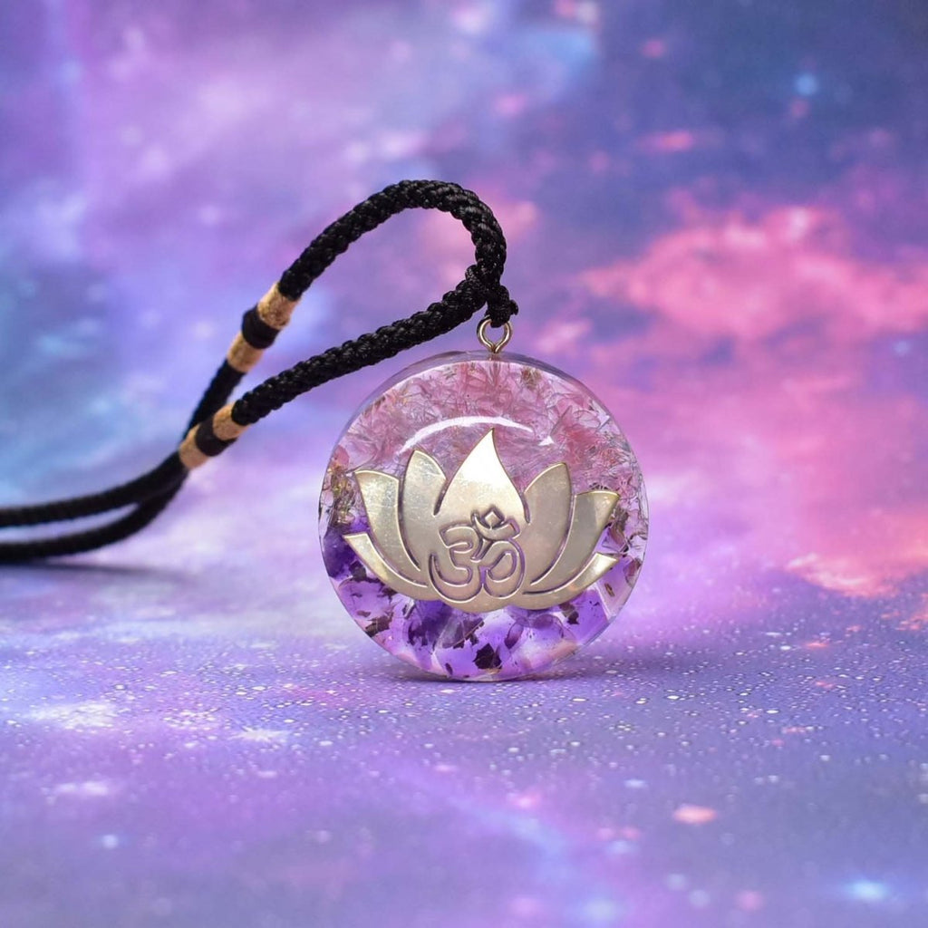 Amethyst Chakra Healing Energy Pendant - FengshuiGallary