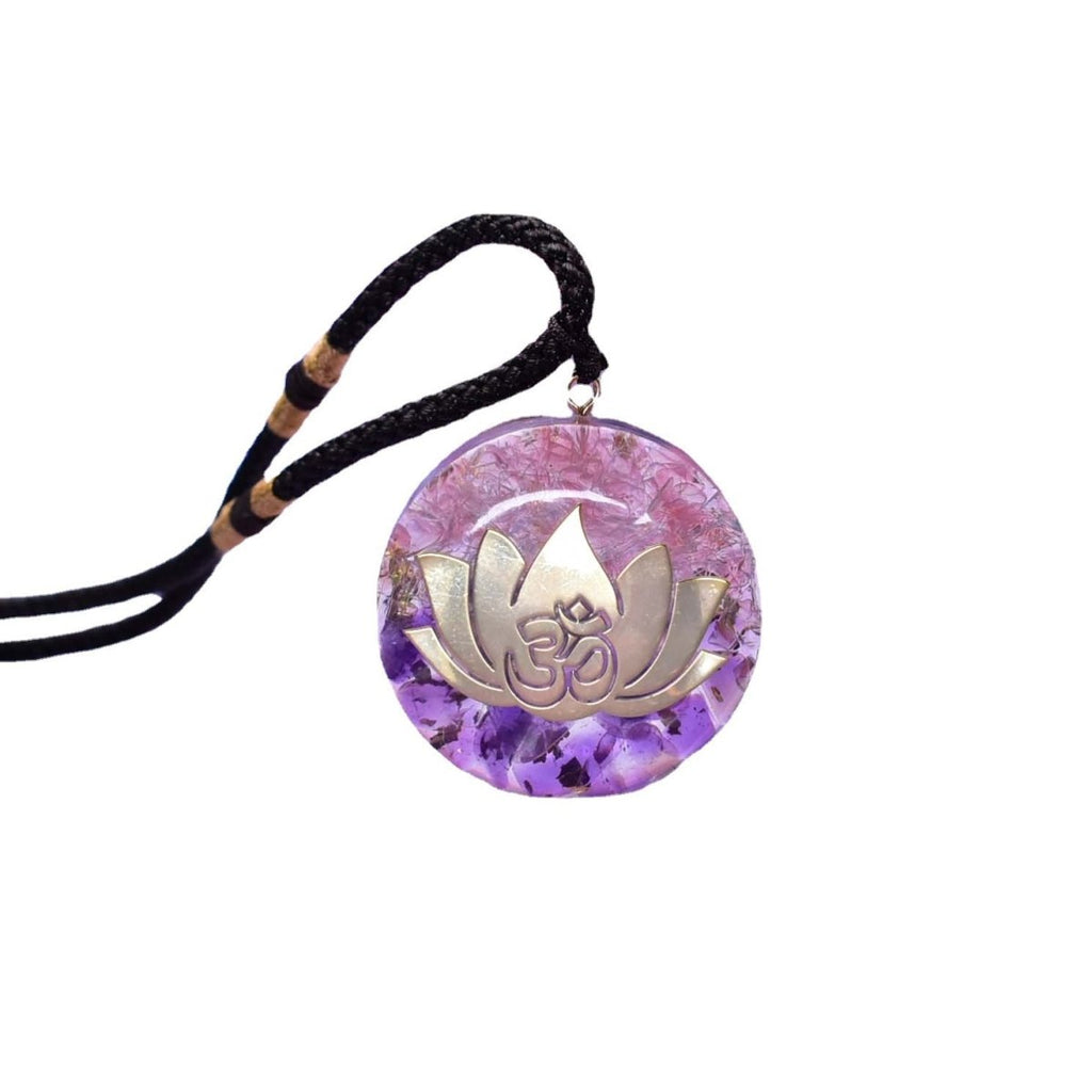 Amethyst Chakra Healing Energy Pendant - FengshuiGallary