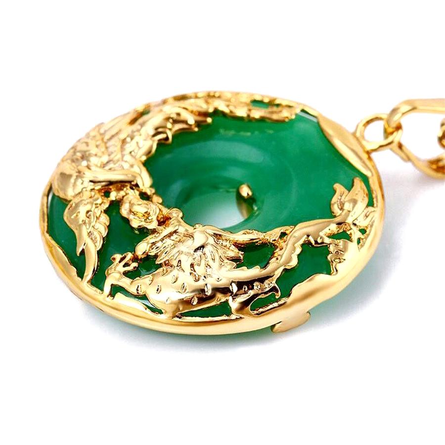 Cosaike Feng Shui Wealth Necklace Hetian Nephrite Jade Necklace Dragon  Turtle Charm Round Pendant Necklace Natural Gemstone Talisman Good Luck  Long Necklace Meditation Jewelry Green Unisex : Amazon.co.uk: Fashion