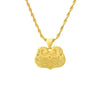 Auspicious Feng Shui Lucky Clouds Gold Pendant Necklace - FengshuiGallary