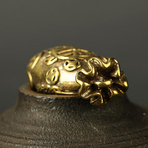 Auspicious Feng Shui Money Bag Brass Key Pendant - FengshuiGallary