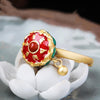 Auspicious Lotus Feng Shui Mantra Protection Ring - FengshuiGallary