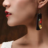 Aventurine Stone Sandalwood Wealth Earring - FengshuiGallary
