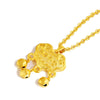 Baby Feng Shui Long Life Gold Locks Pendant Necklace - FengshuiGallary