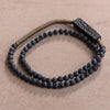 Black Lava Buddhist Mala Beads Bracelet - FengshuiGallary