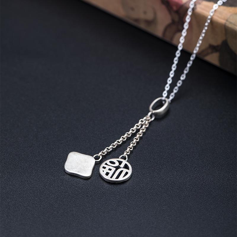 Blessing Clouds Silver Pendant Necklace - FengshuiGallary