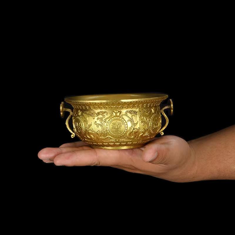 Brass Feng Shui Bowl Wealth Money Bowl - FengshuiGallary